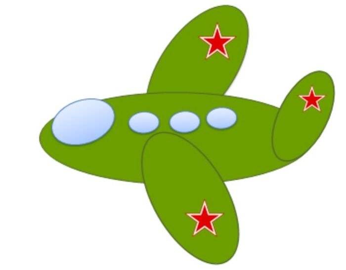 Детский военный самолетик рисунок 