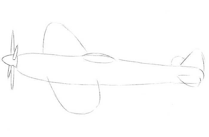 Как легко нарисовать военный самолет