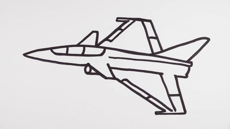 Как нарисовать самолет за