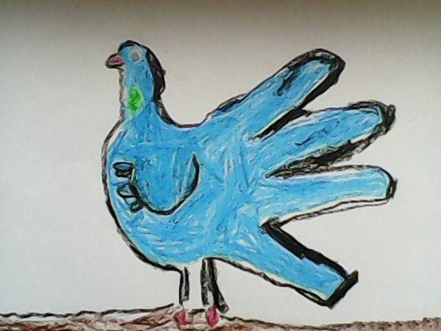 Рисунок голубя к