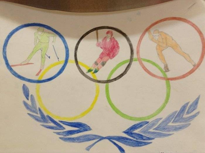Детские рисунки олимпиады и мифы древней Греции карандашом