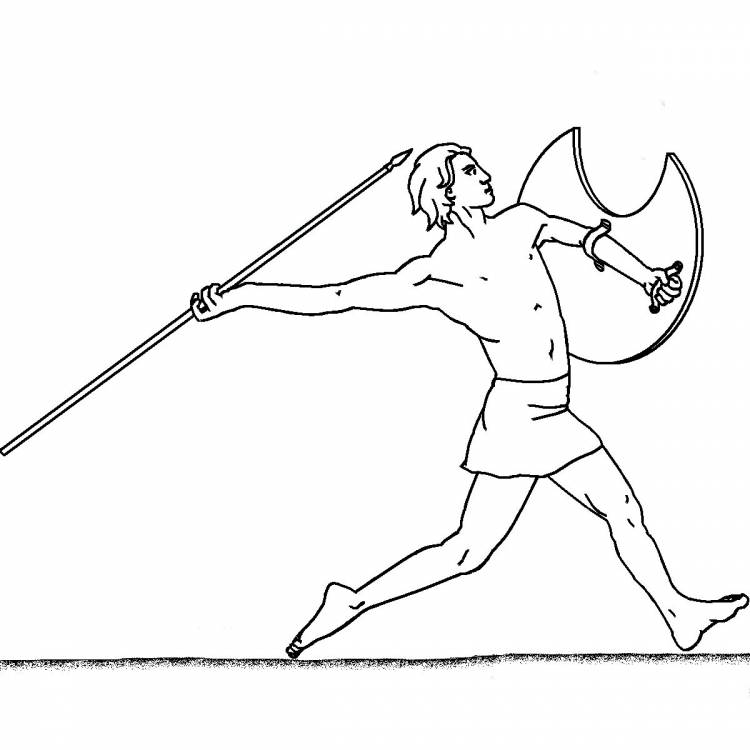 Раскраски Олимпийские игры в древней греции 