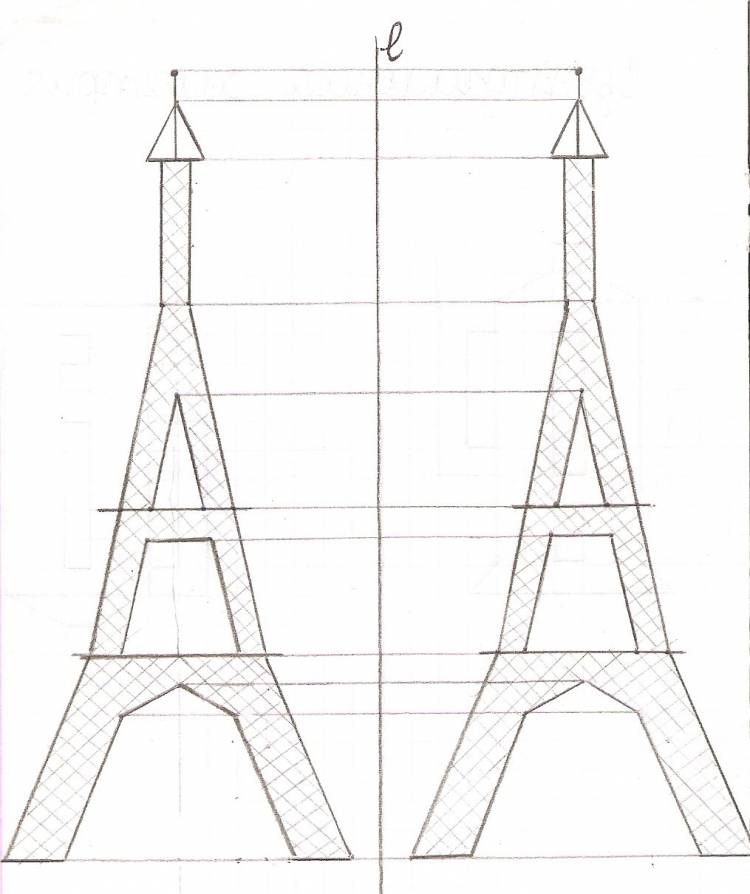 Простые симметричные рисунки 