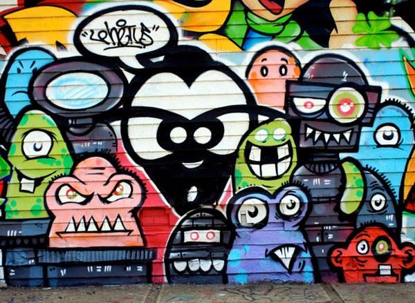 рисунков граффити
