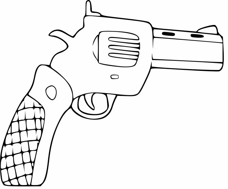 Пистолет рисунок для детей