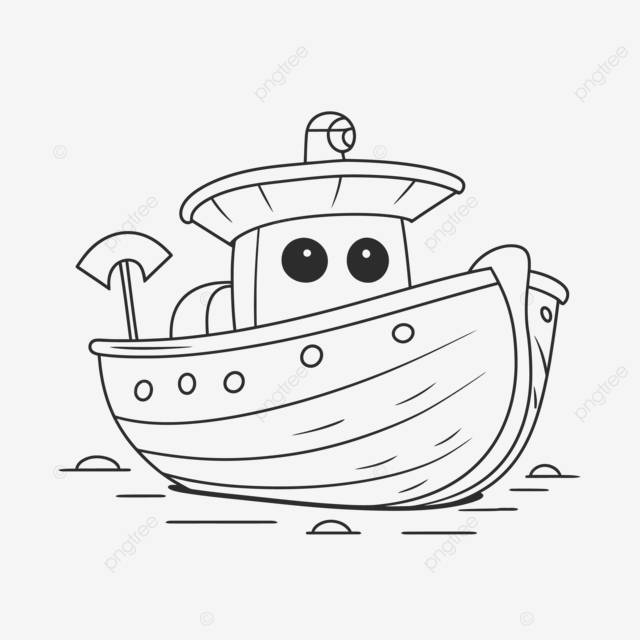 милая маленькая лодка раскраски наброски эскиз рисунок вектор PNG , лодка мультфильм рисунок, лодка мультфильм наброски, лодка мультфильм эскиз PNG картинки и пнг рисунок для бесплатной загрузки