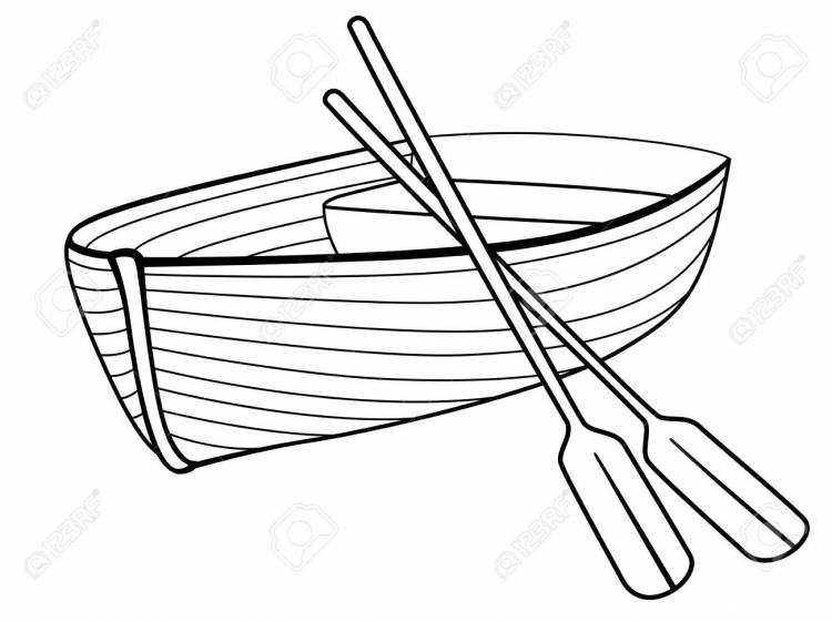 Лодка рисунок для детей