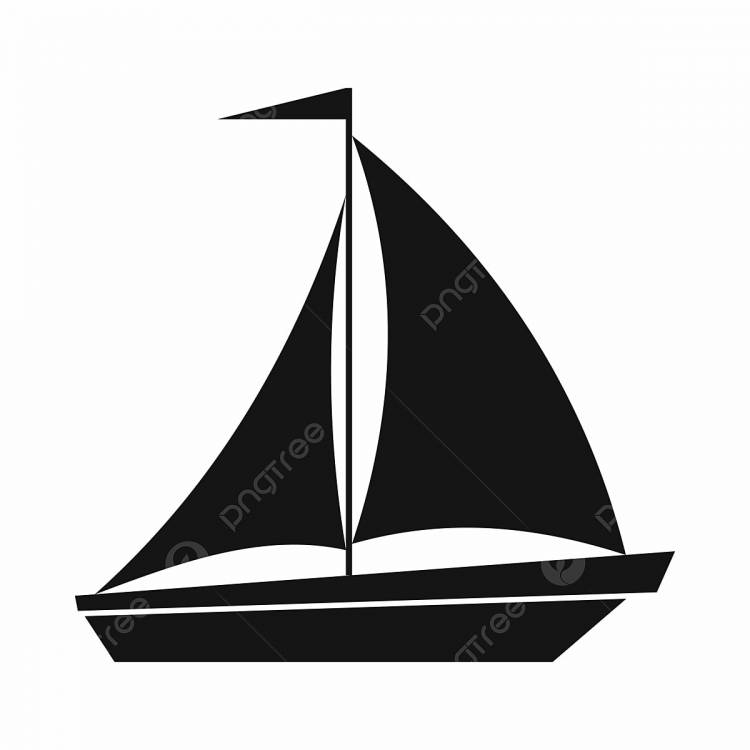 лодка с парусами иконка простой стиль PNG , лодка клипарт, значки стиля, простые иконки PNG картинки и пнг рисунок для бесплатной загрузки