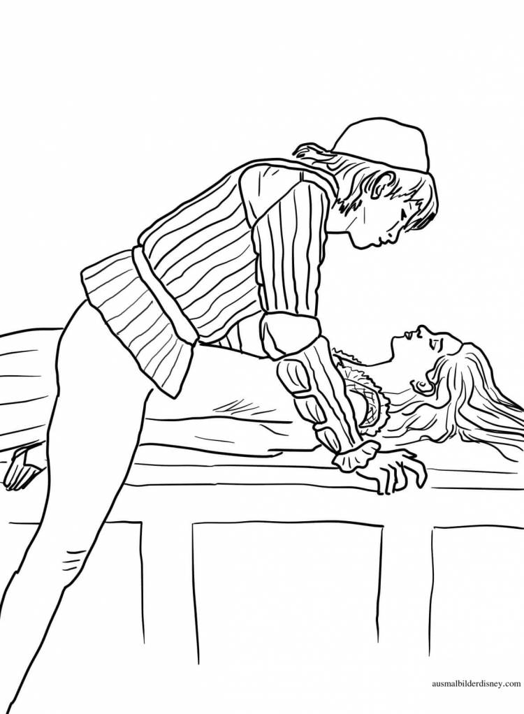 Иллюстрация Ромео и Джульетта легко