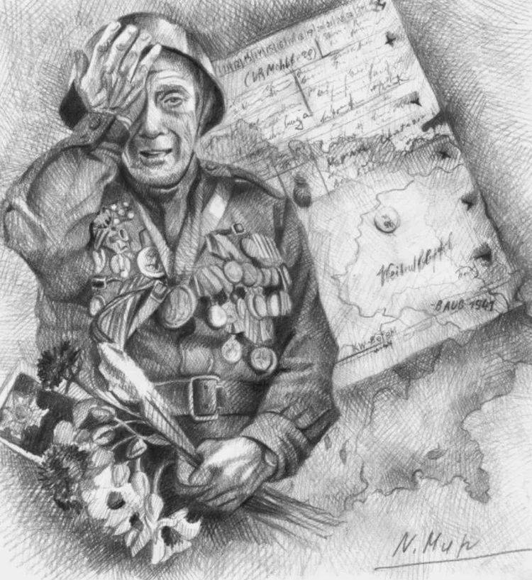 Рисунки солдат для срисовки ко Дню Победы