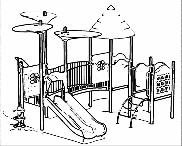 Эскиз детской площадки рисунок