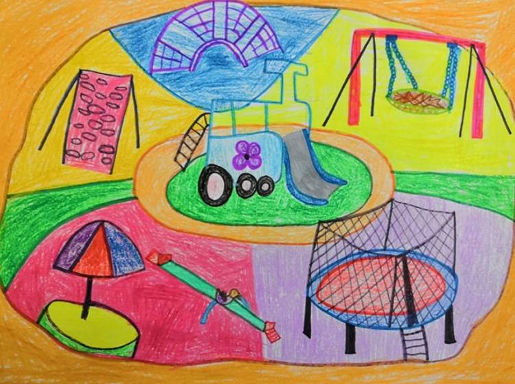 Рисунок детская площадка моей мечты 