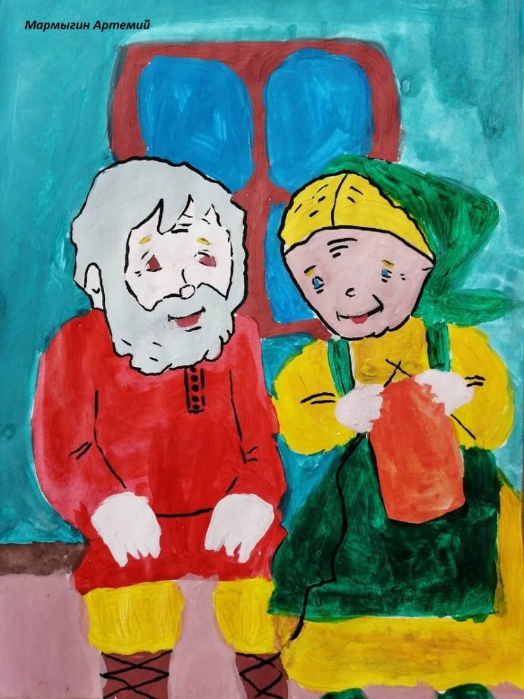 Выставка детских рисунков к Дню пожилого человека