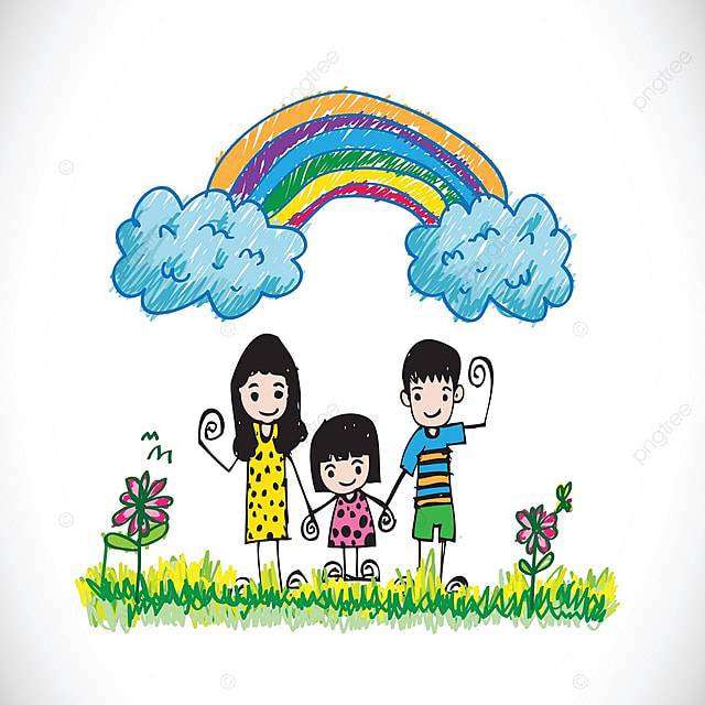 дети рисуют счастливую семью PNG , семейный клипарт, семейные иконы, детские иконки PNG картинки и пнг рисунок для бесплатной загрузки