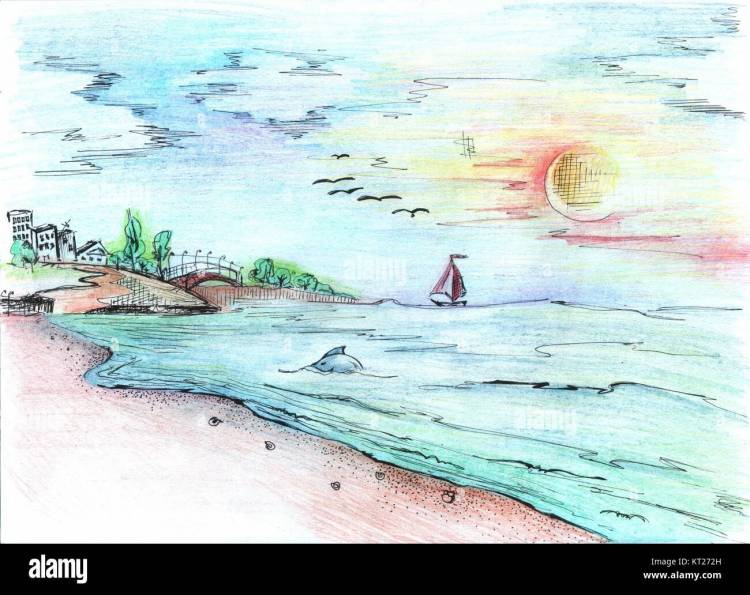 Детские рисунки каспийского моря