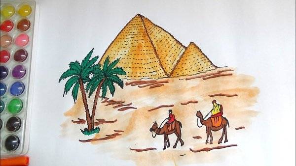 Рисунок на тему египет 