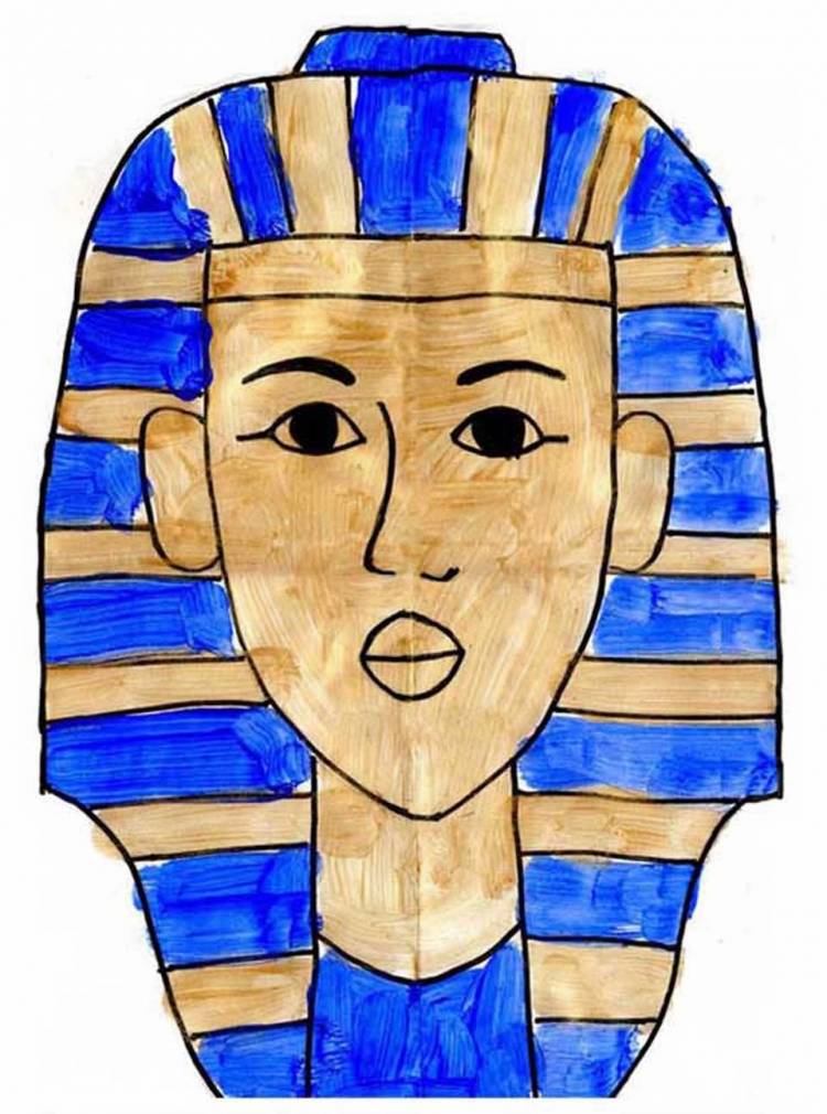 Детский рисунок фараона
