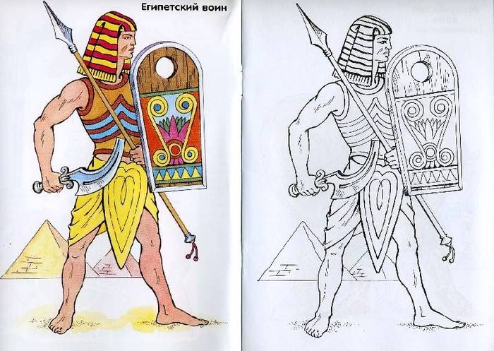 Опишите рисунок войско фараона в походе