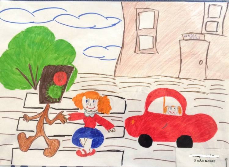 Школьный этап городского конкурса рисунков по безопасности дорожного движения Моя дорога безопасная, Дорога и дети
