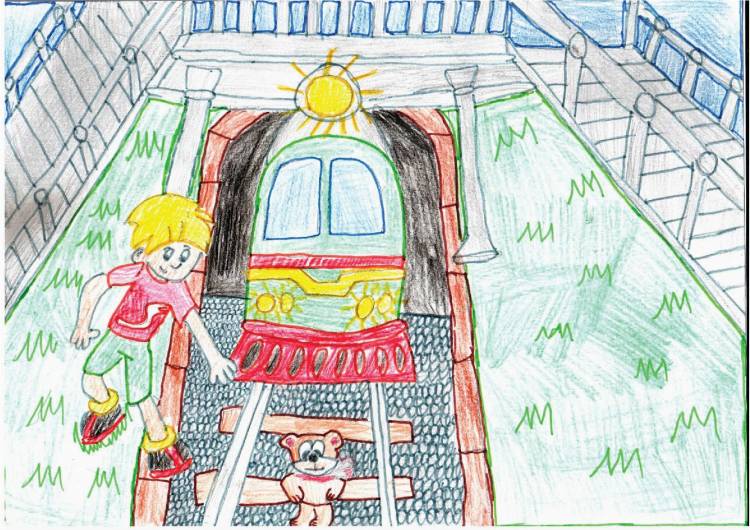 Конкурс детского рисунка «Безопасная железная дорога» АО «Кузбасс-пригород»