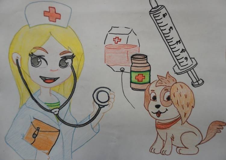 Воспитанники детских домов нарисовали для медиков рисунки, в которых отразили важность работы врачей и слова благодарности за этот нелегкий и важный труд
