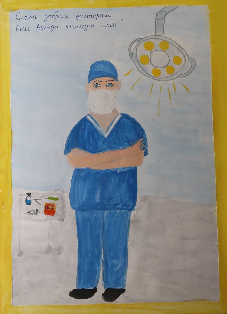Детские рисунки про врачей