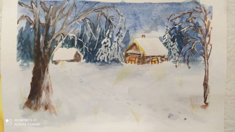 Конкурс зимних рисунков «Вот моя деревня