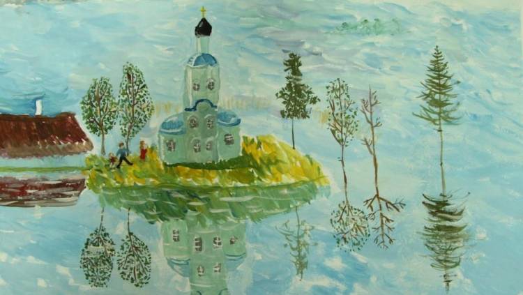 детских рисунков отправили в Москву на конкурс «Красота Божьего мира»