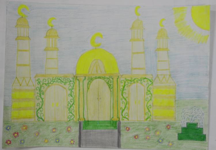 Детские рисунки мечети