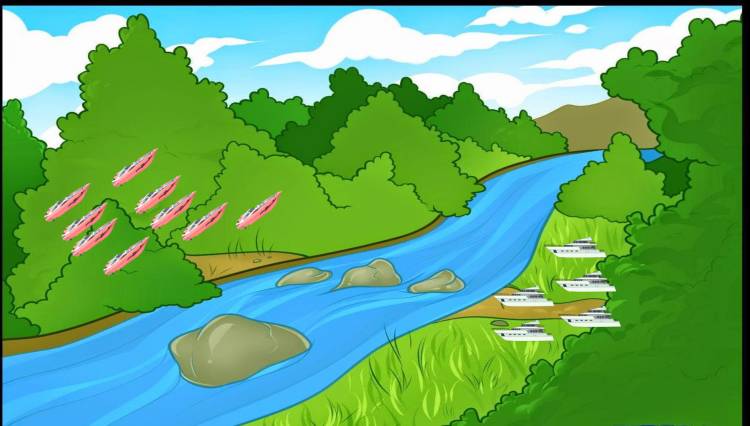 Рисунок волги реки детский