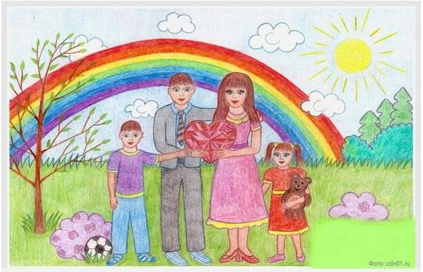 Нарисуй свою любимую семью