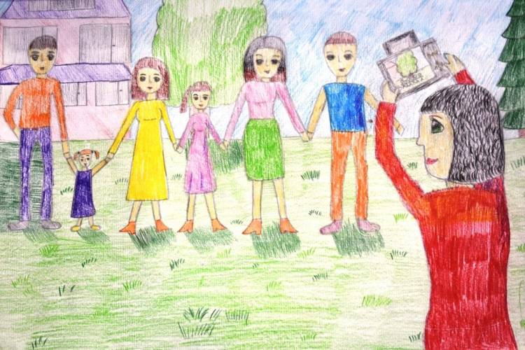 Для норильчан объявили дистанционный конкурс рисунков «Я и моя семья»
