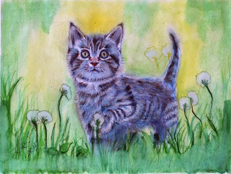 Детские рисунки кошек