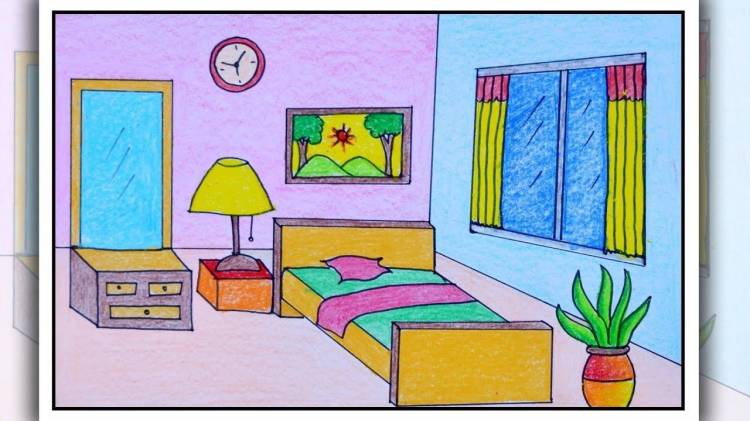Рисунок на тему своя комната 
