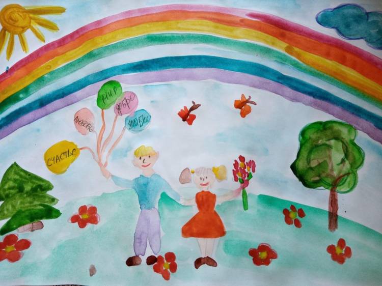 Выставка детских рисунков «Мирное детство