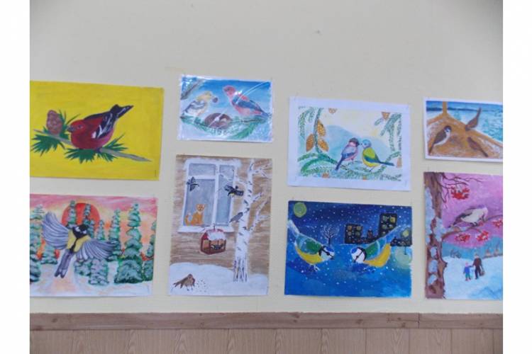 Выставка детских творческих работ «Зимующие птицы нашего края»