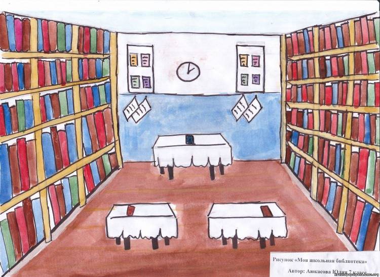 Рисунок на тему библиотека будущего