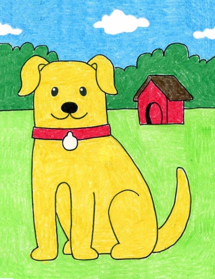 Детские рисунки собак