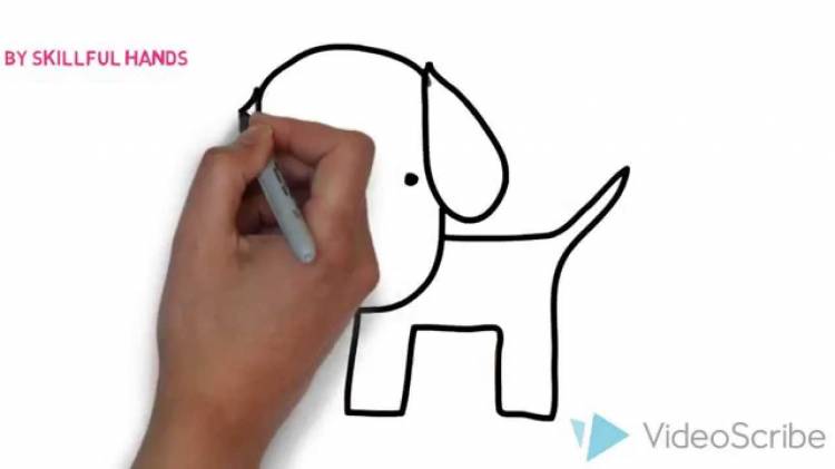 How to Draw a dog (for Kids)