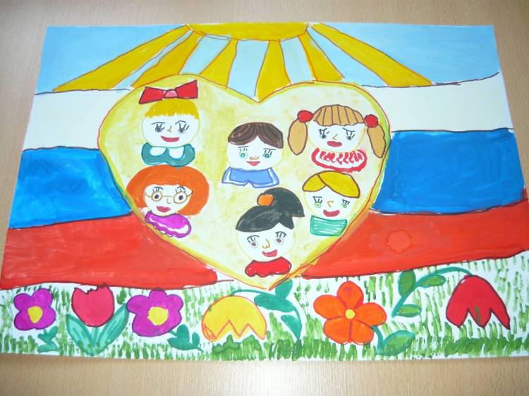 Выставка рисунков, посвященная Дню России Родина моя