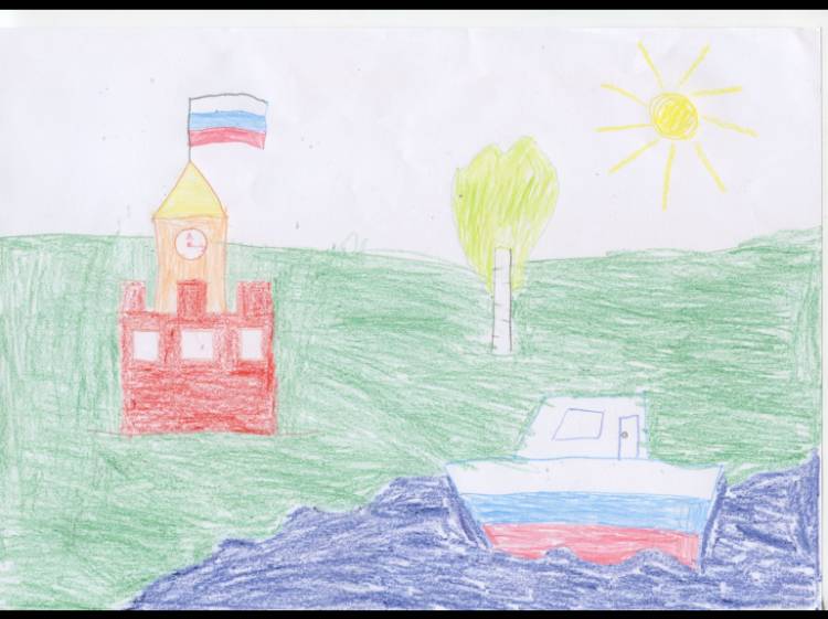 Выставка детских рисунков ко Дню России