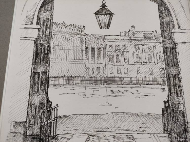 Петербург рисунок карандашом