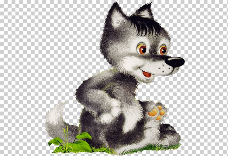 Серый волк Рисунок ребенка Иван-царевич Карандаш, Волк, ребенок, животные, кошка png
