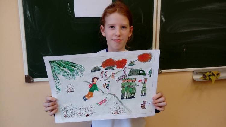 Ярославские дети создали трогательные рисунки на тему Великой Отечественной войны