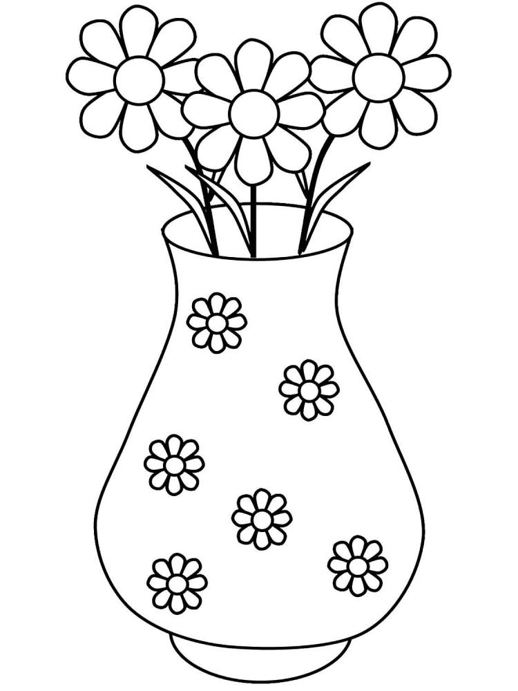 Детский рисунок ваза 