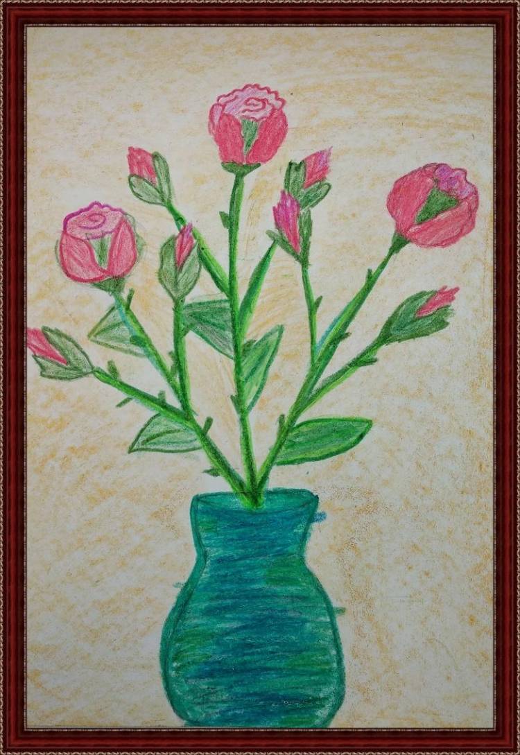 Выставка детских рисунков Цветы