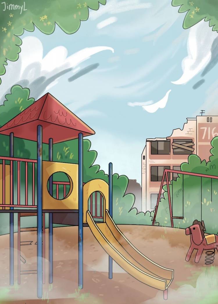 Рисунок детской площадки
