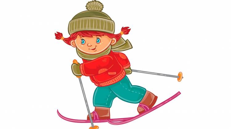 Картинки лыжников детские