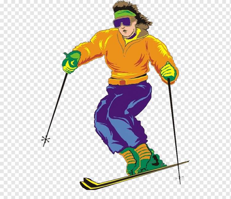 Лыжная палка Лыжный рисунок, Крутые лыжники, разное, люди, спортивное снаряжение png
