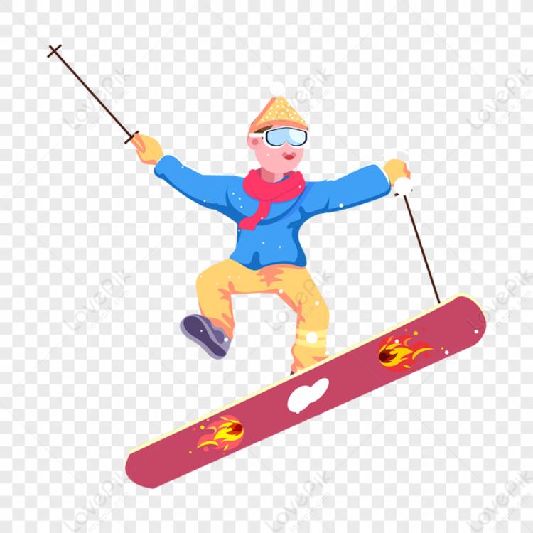 Мальчик на лыжах зимой изображение_Фото номер